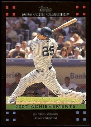 2007 Topps Gift Sets New York Yankees NYY48 Jason Giambi
